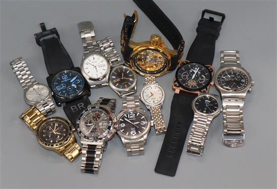 A group of assorted wristwatches